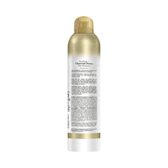 OGX purifying charcoal detox dry shampoo on hair adds instant fullness