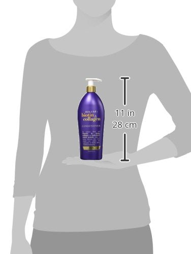Sustainable packaging visuals for OGX conditioner bottle