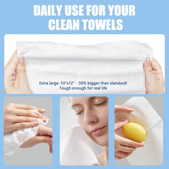 OHOO Disposable Face Towels multi-purpose for cleansing and makeup removal