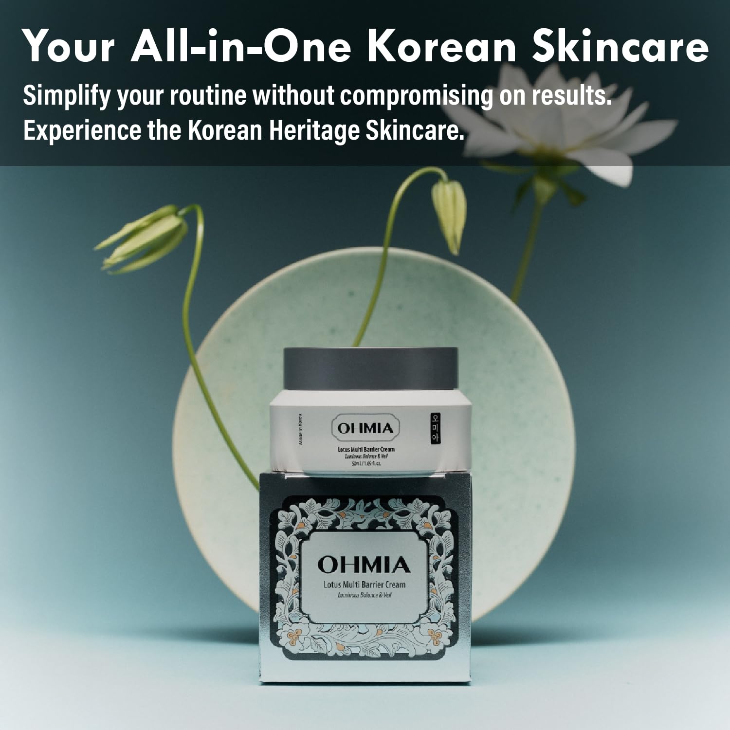 OHMIA daily routine scene suggests using as a morning moisturizer.