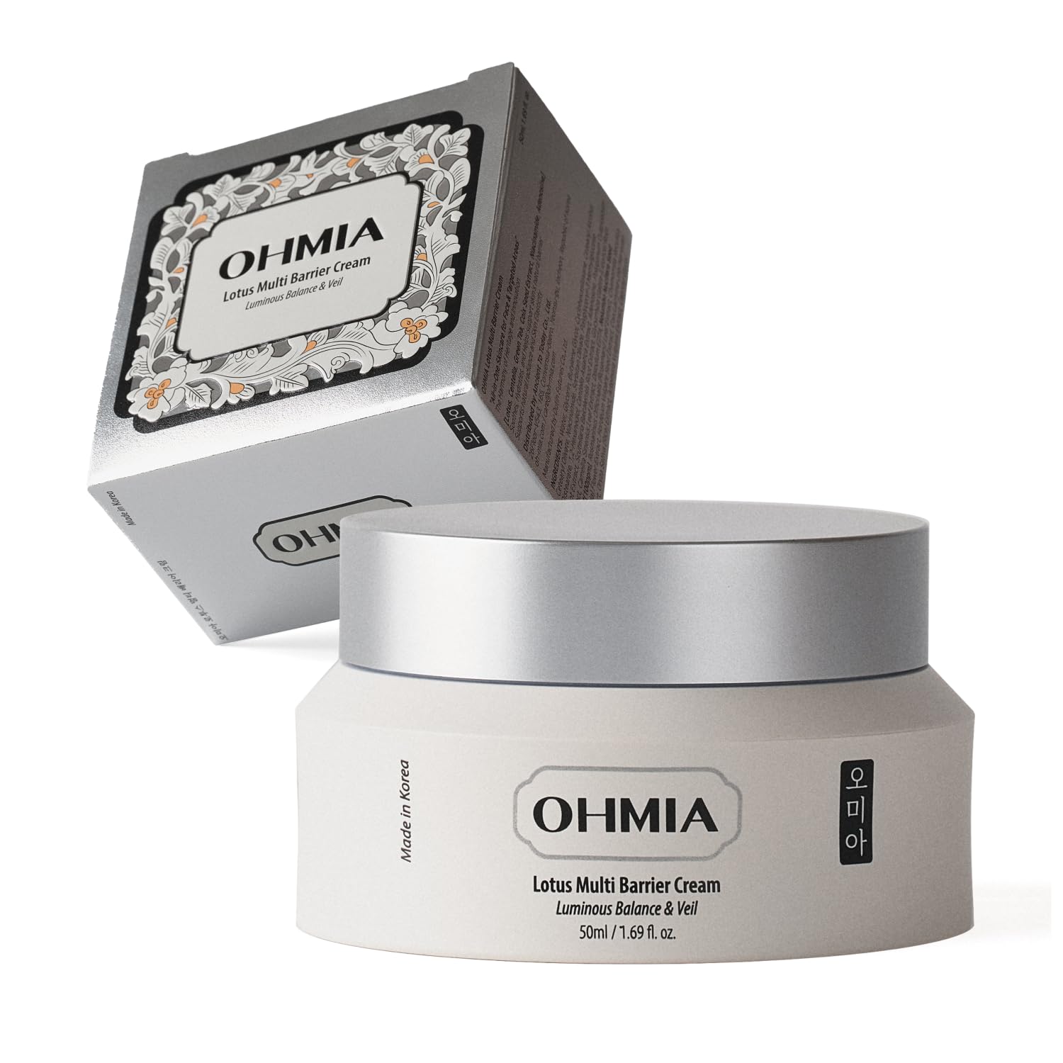 OHMIA packaging and label emphasize fragrance-free and 1.69 fl oz size.
