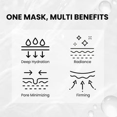 Oh My Pure vegan mucin lifting hydrogel mask absorption focus—serum penetrates for refreshed appearance.
