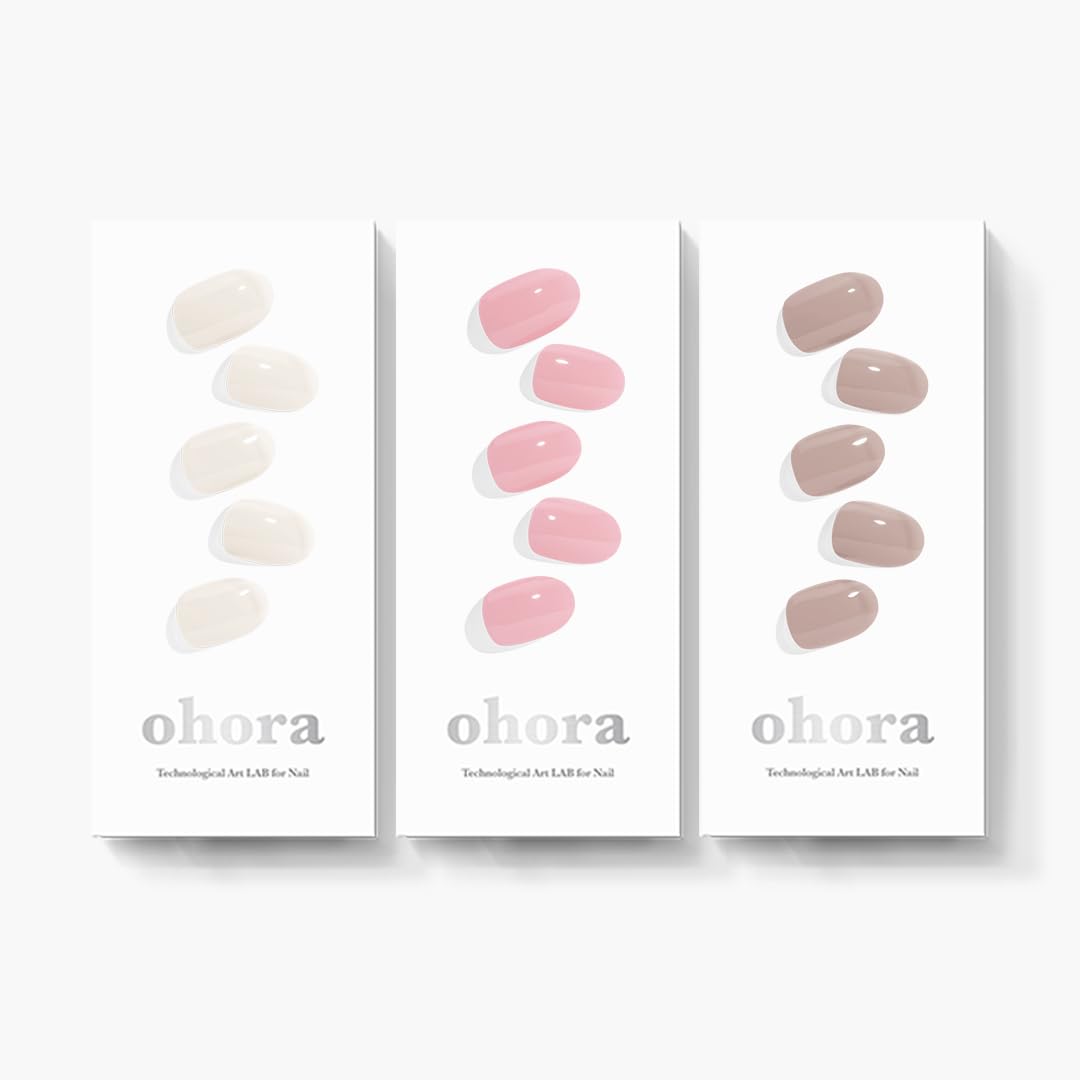 ohora Daily Trio cream cotton wraps close-up for quick at-home manicure
