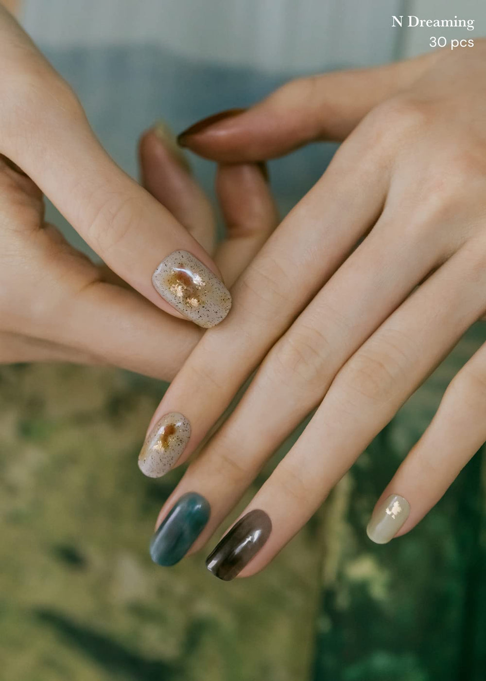 Ohora Dreaming nail wrap fitting all shapes for versatile wear