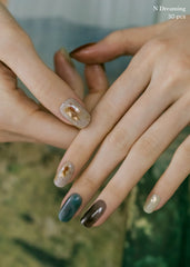 Ohora Dreaming nail wrap fitting all shapes for versatile wear