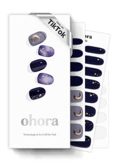 Ohora Lunar Eclipse pattern wrap packaging demonstrates easy at-home salon-quality nails.