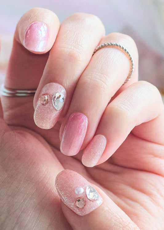 ohora mermaid glow accents nail wraps for quick, stylish looks