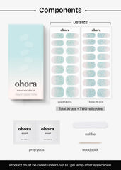ohora N Bubble Bomb curing under UV/LED lamp for quick, durable results