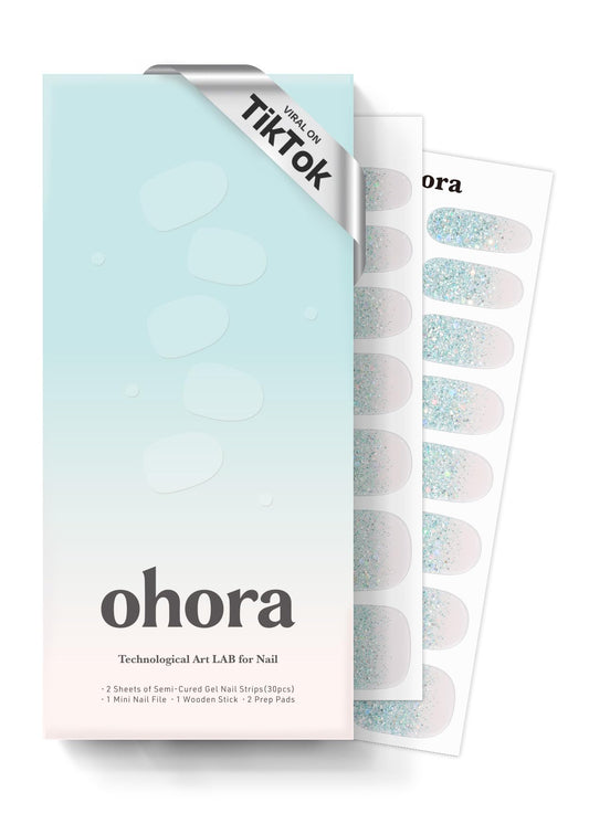 ohora N Bubble Bomb packaging displaying the full set for at‑home manicures