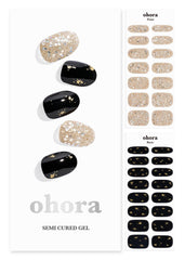 Ohora N Dazzling Night box and wraps enable quick at-home manicure prep.