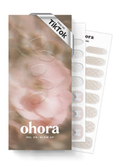 ohora N Grace Bloom white gel nail strips for salon-like home finish