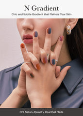 ohora n-gradient application close-up showing precise alignment for nails