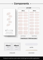 ohora N Polka Blanc wooden stick, precise placement and easy removal