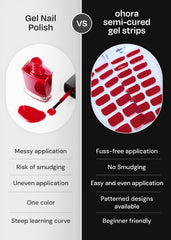 ohora nail wrap collection with assorted colors and finishes