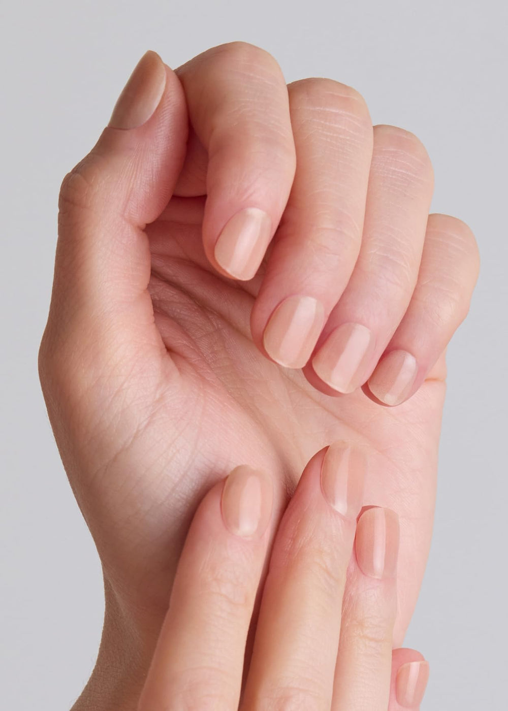 Ohora N Bare Milk Tea wraps applied on nails for a quick salon-like manicure.