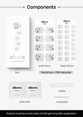 Ohora vegan gel strips emphasize cruelty-free design and beauty.