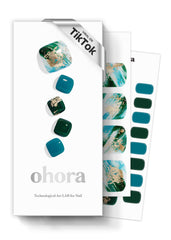 ohora semi-cured gel pedi strips solid color collection for long lasting salon look at home