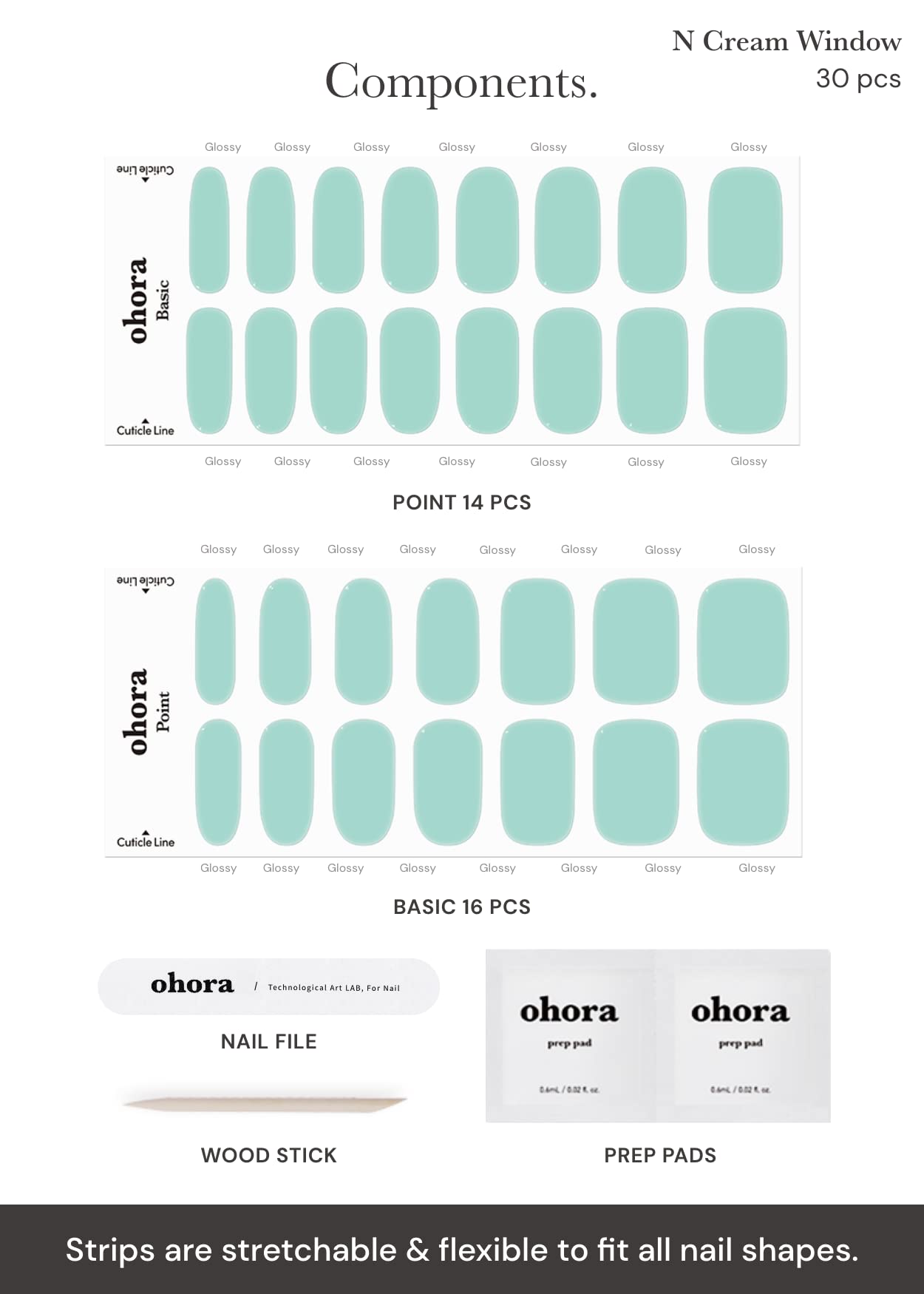 Ohora vegan nail wraps in green window are cruelty-free and easy to remove.