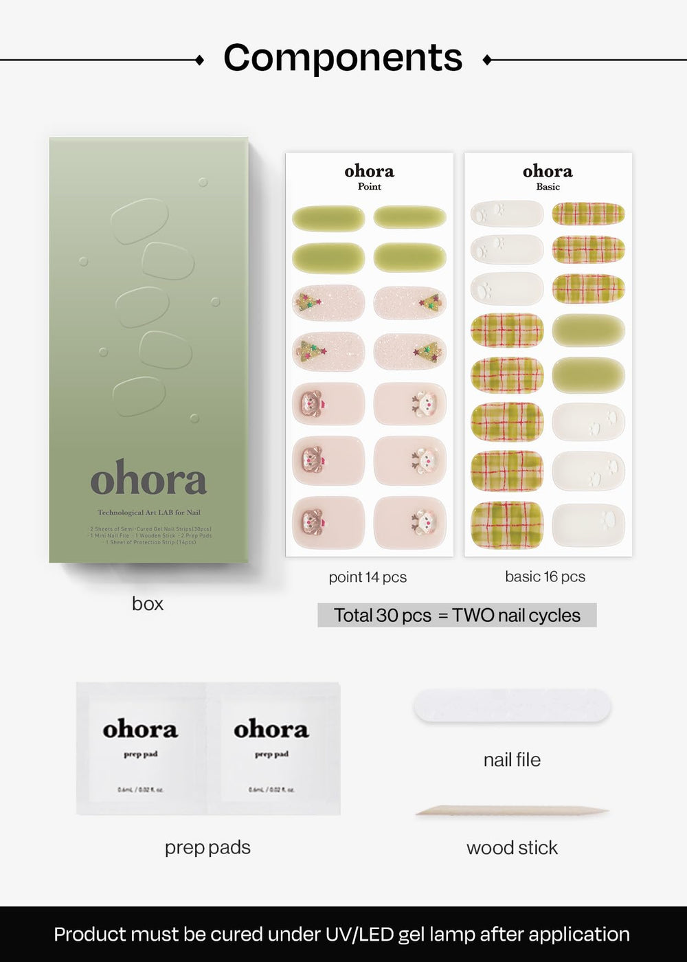 Ohora N Beary Merry top coat detail highlights waterproof gloss layer.