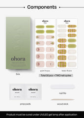 Ohora N Beary Merry top coat detail highlights waterproof gloss layer.