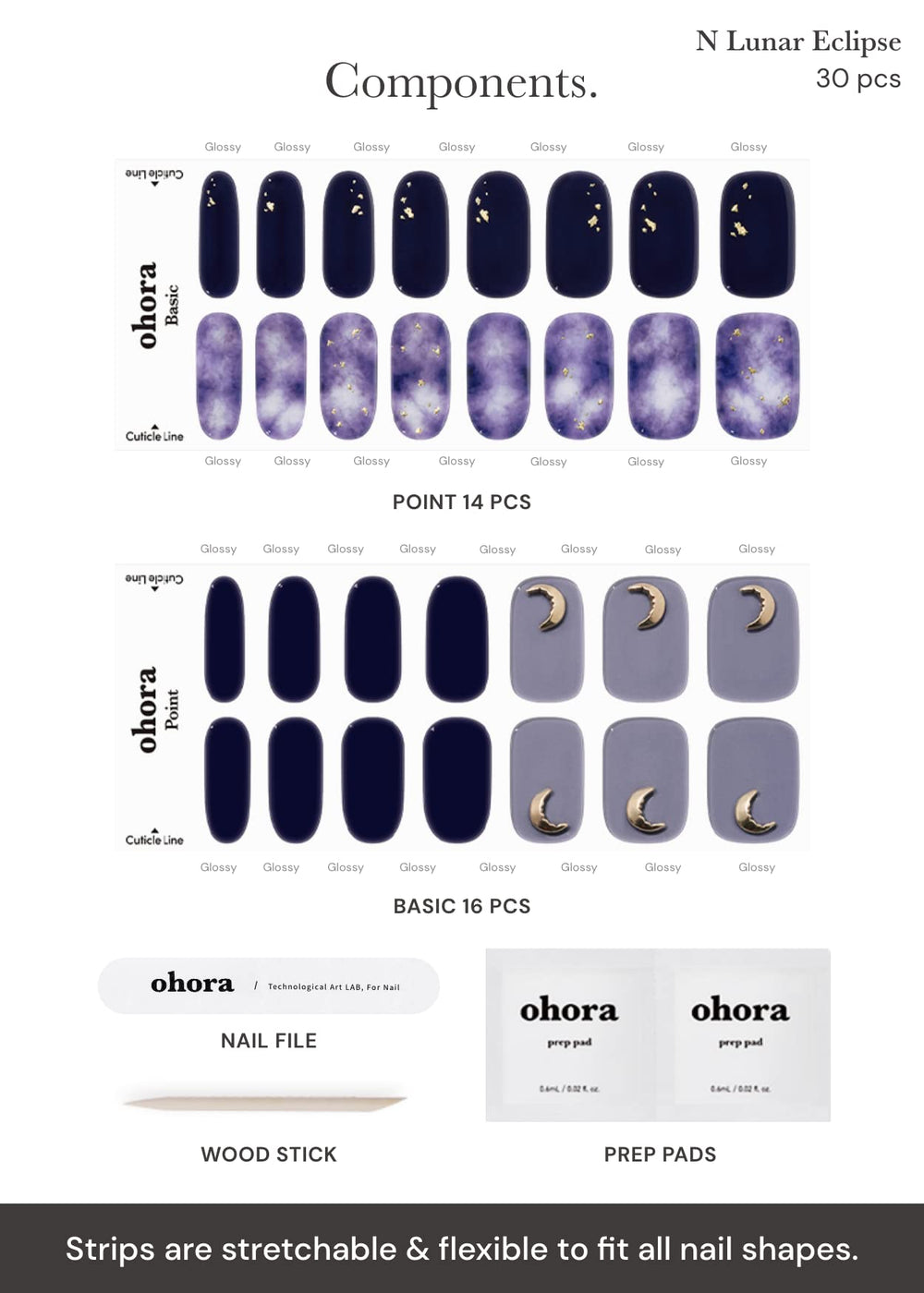 Ohora waterproof top gel layer highlights lasting shine and chip resistance.