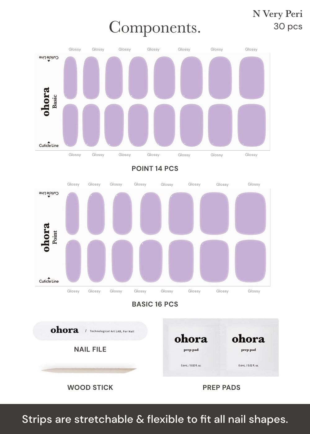 Ohora wooden stick aids precise wrap placement.