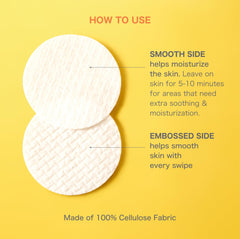 OHUI Embossed smoothing side provides gentle exfoliation