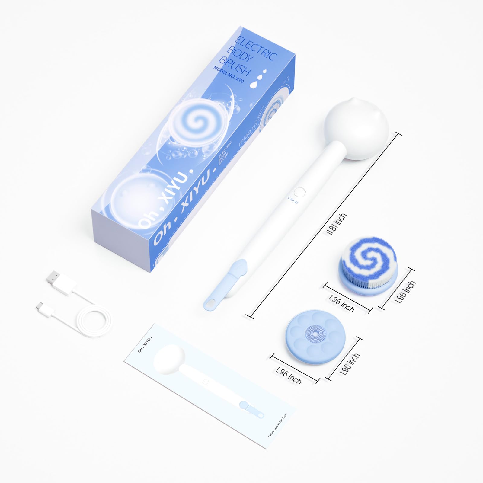 Oh,XIYU family-friendly-shower-brush suits kids and adults alike.