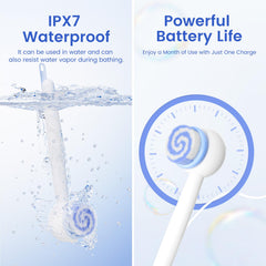 Oh,XIYU two-heads-for-body-care includes cleansing brush and lotion applicator.