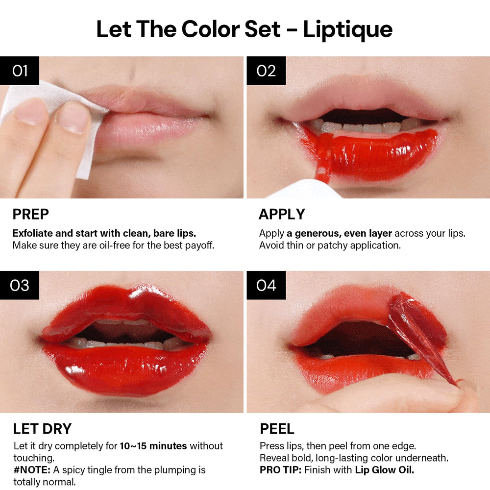 Oiad Liptique aftercare gloss enhances color with a vibrant finish.