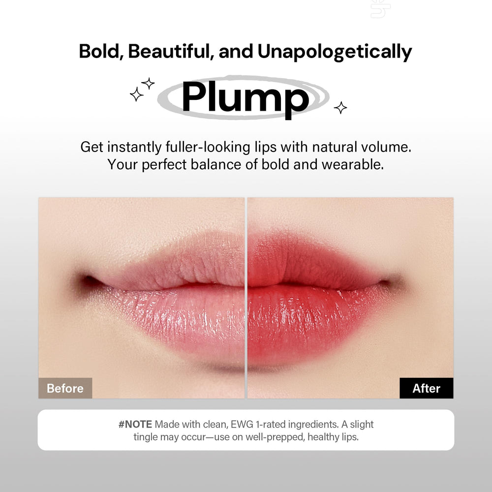 Oiad Liptique natural matte finish blends with natural lip shade.