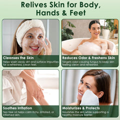 Oiangna soap lather in hand showcasing rich foam for easy cleansing