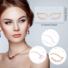 OIIKI eye gems pearl ornaments enhance eyelid accents with lightweight adhesive.