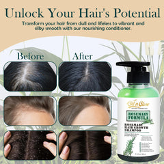 OilnGlow rosemary shampoo foam—gentle lather that cleanses without stripping.