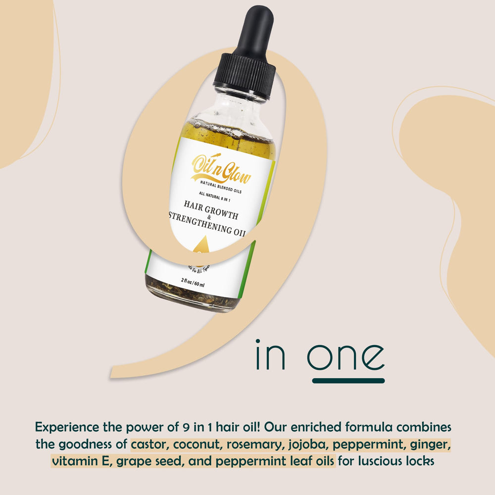 OilnGlow scalp care application showing soothing hydration.