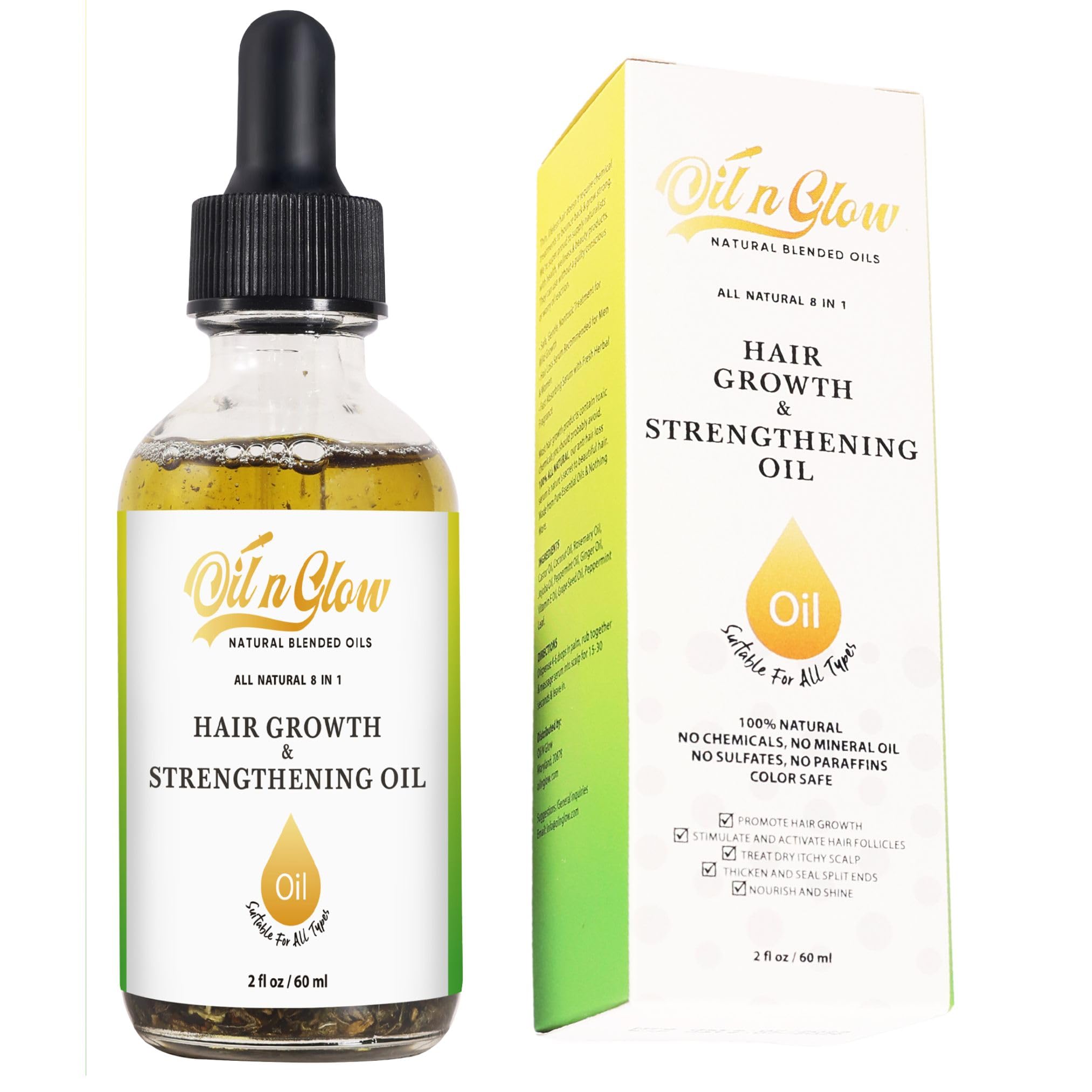 OilnGlow USDA organic seal signals certified quality.