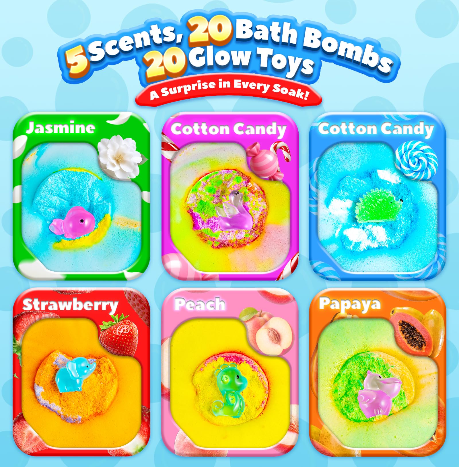 OinkSplash colorful bubbles as bath bomb fizzes, delighting kids