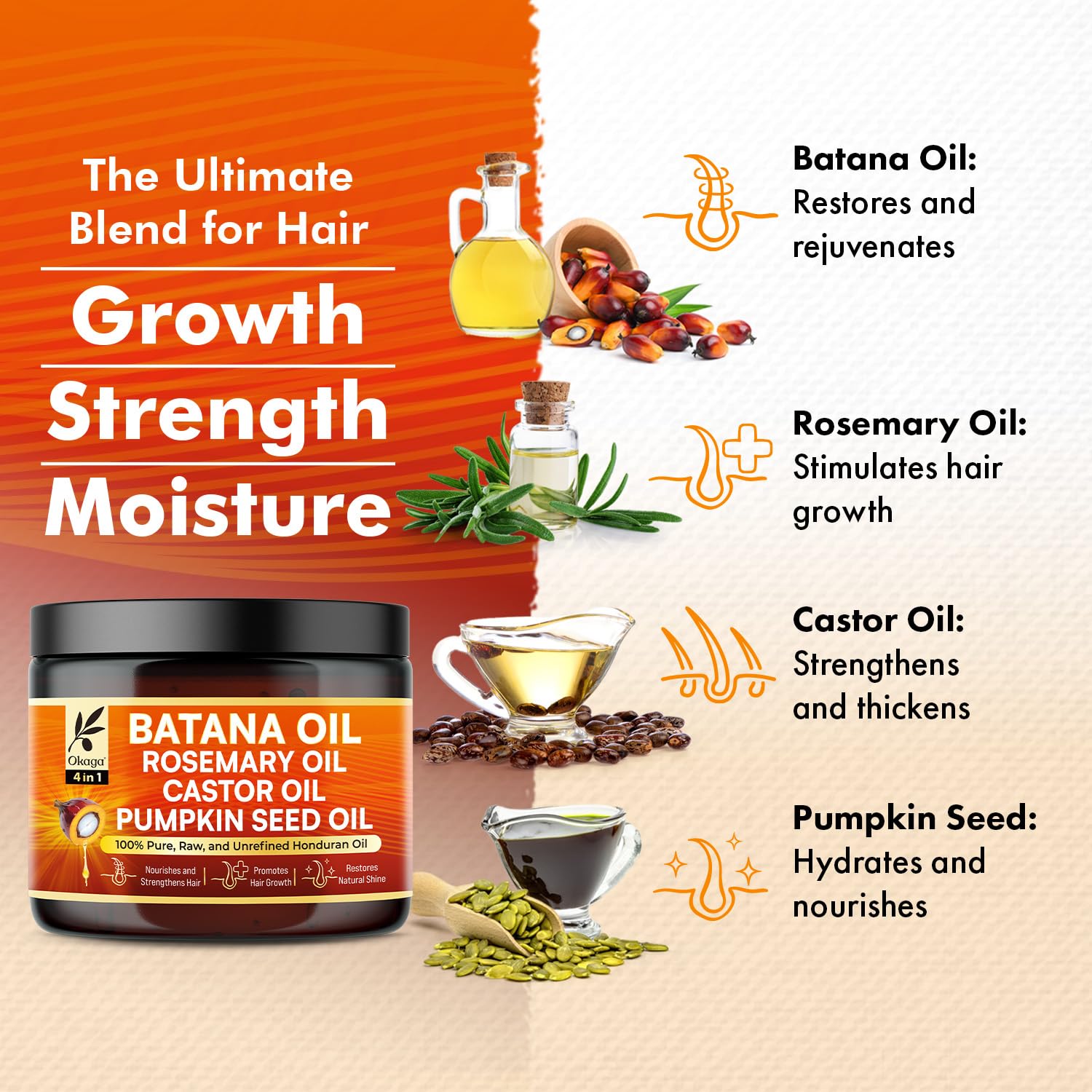 Okaga Batana Oil daily-use shine visual hints at a clean beauty routine