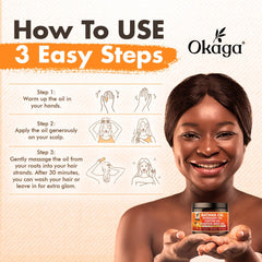 Okaga Batana Oil pumpkin seed visual conveys deep moisture and daily finish
