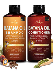 Okaga Batana Oil Shampoo bottle showcases gentle cleanse that respects natural oils for textured hair.