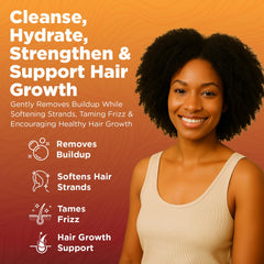 Okaga citrus-scent label on shampoo suggesting fresh daily routine