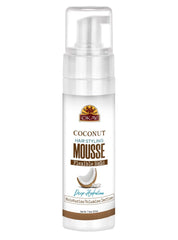 Okay Mousse Extra Hold Coconut bottle for easy dispensing and quick styling
