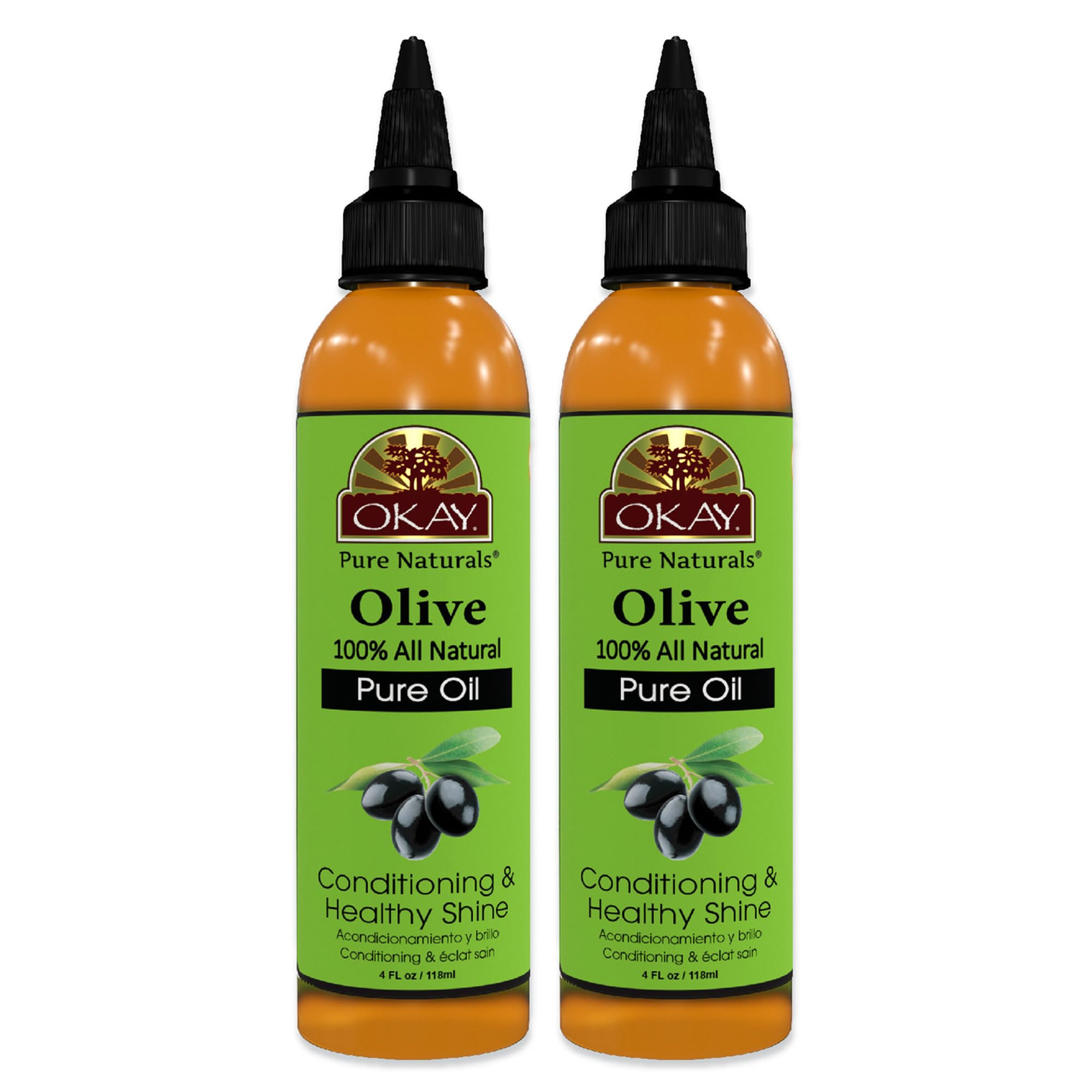 OKAY olive oil bottle for skin and hair delivers lightweight hydration.