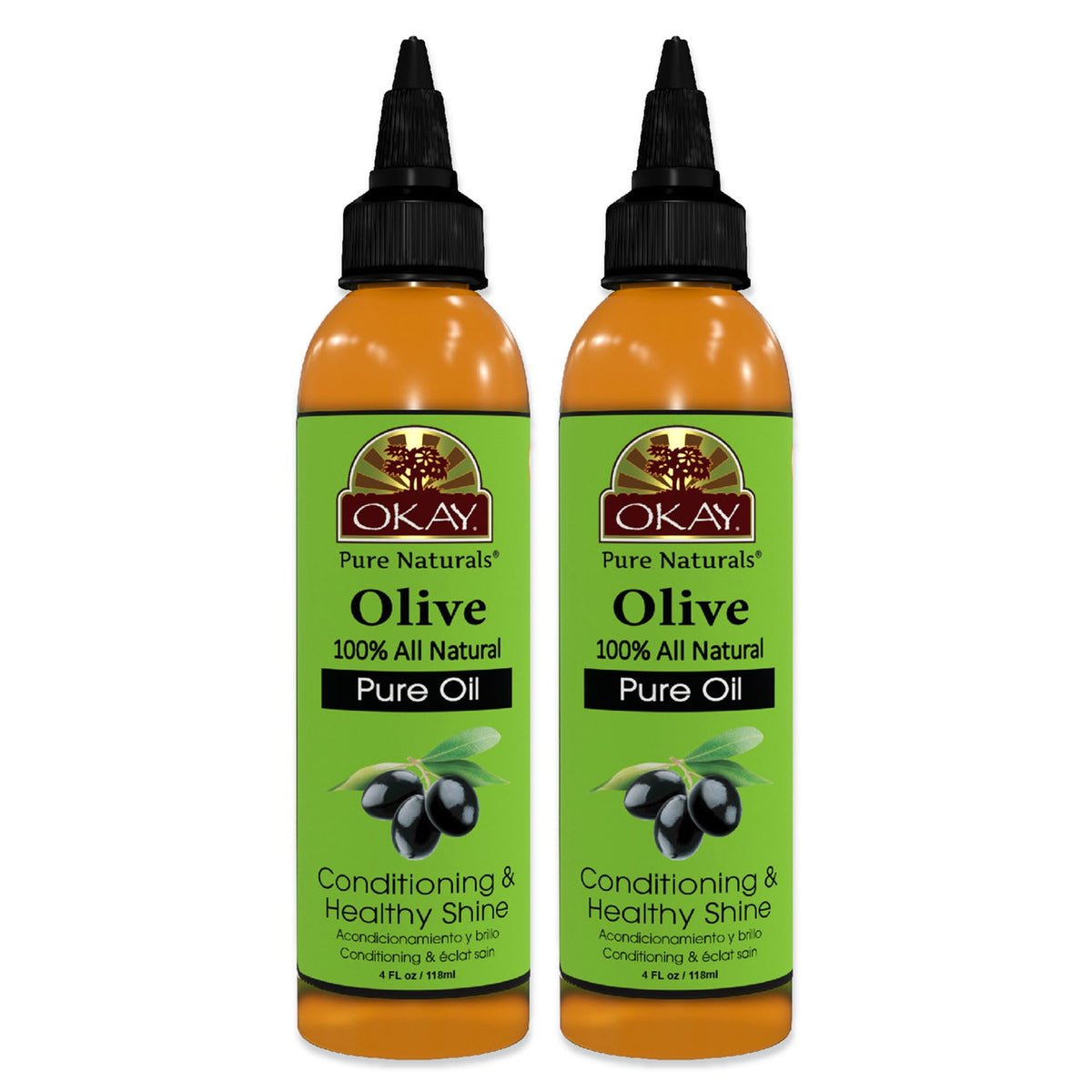 OKAY olive oil bottle for skin and hair delivers lightweight hydration.
