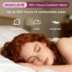 OKAYLOVE 150h strong hold keeps lash clusters in place through day and night