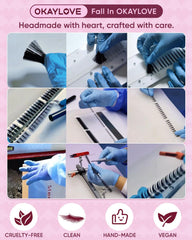 OKAYLOVE DIY lash kit application guide for clean results.
