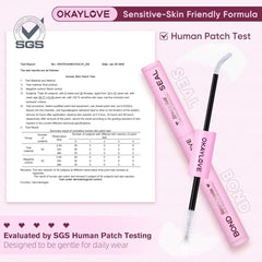 OKAYLOVE waterproof lash glue guards clusters during workouts, swimming, or humid days