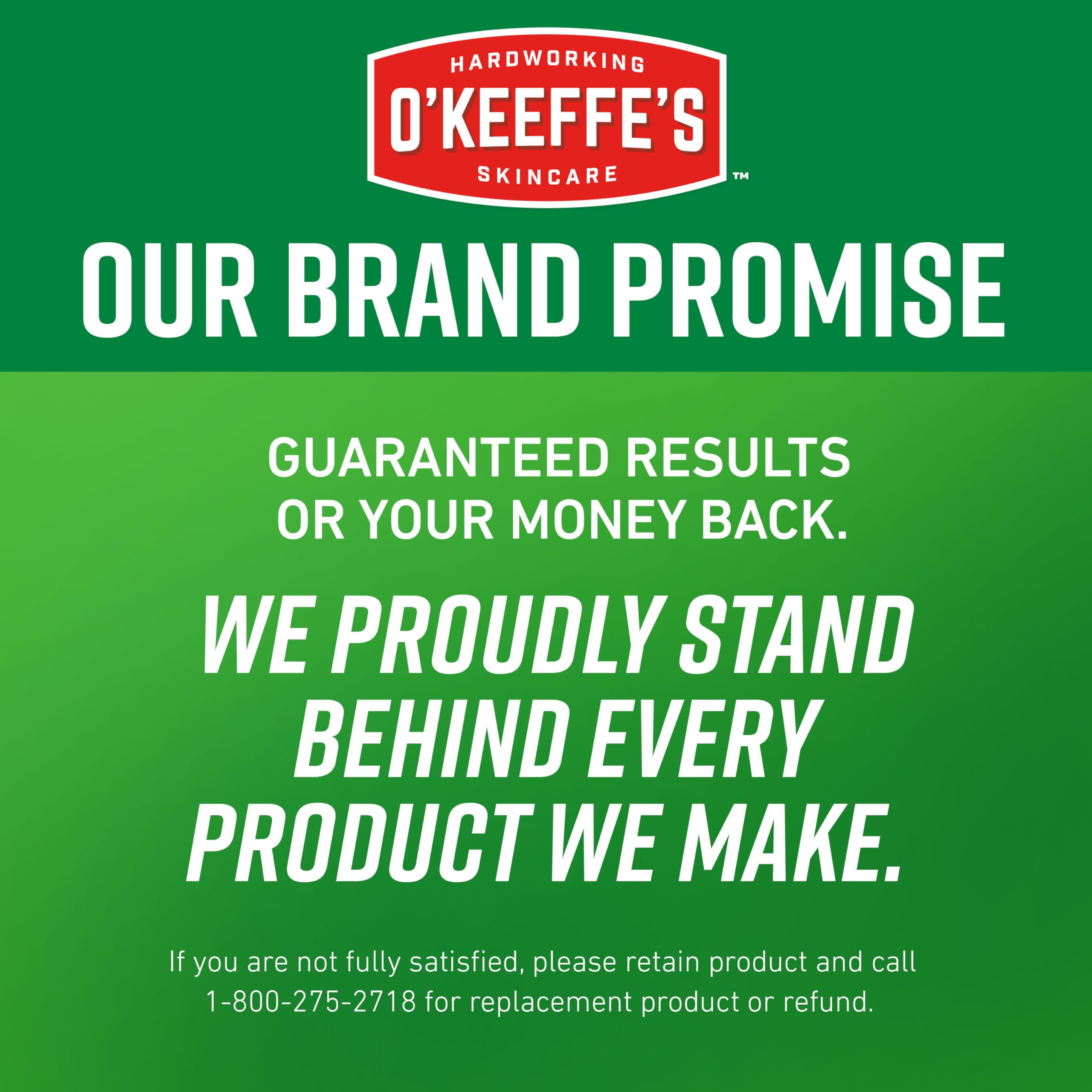 Apply to elbows, hands, and other dry areas with O'Keeffe's lotion.