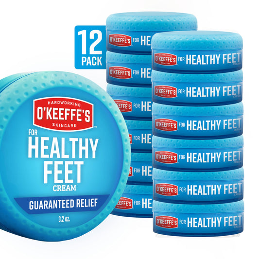 O'Keeffe's Healthy Feet cream jar, unscented and quick-absorbing for dry feet