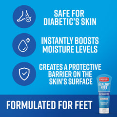 Close-up of cream massaged into cracked heels